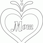 mom heart mother day coloring pages 150x150 Free Mothers Day Coloring Pages