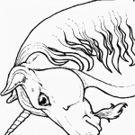 8 150x150 Free Unicorn Coloring Pages