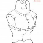 Peter Family Guy Coloring Page 150x150 Free Family Guy Coloring Pages