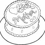 cake for mother 150x150 Free Mothers Day Coloring Pages