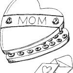chocolates for mom 150x150 Free Mothers Day Coloring Pages