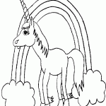 eenhoorn 150x150 Free Unicorn Coloring Pages
