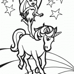 fairies 4 150x150 Free Unicorn Coloring Pages