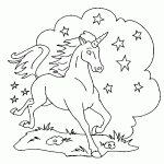 unicor6 150x150 Free Unicorn Coloring Pages