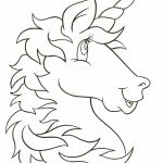 unicorn head coloring pages kids 150x150 Free Unicorn Coloring Pages